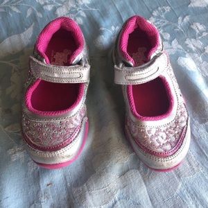 Stride Rite Sugar Spice Girl Pink Size 8.5M Velcro